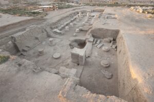 Vue générale du site du Trésor de Chabaka en 2011, © CNRS-CFEETK/J.-Fr. Gout